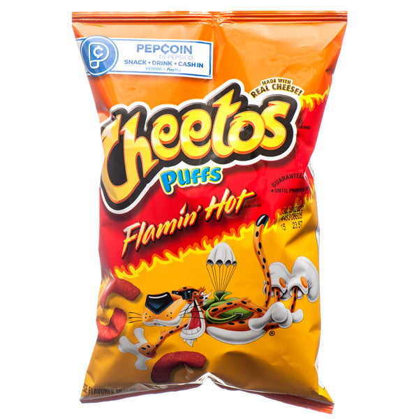 Cheetos Flamin' Hot  Jumbo Cheese Puffs, 2 oz (24 Pack)