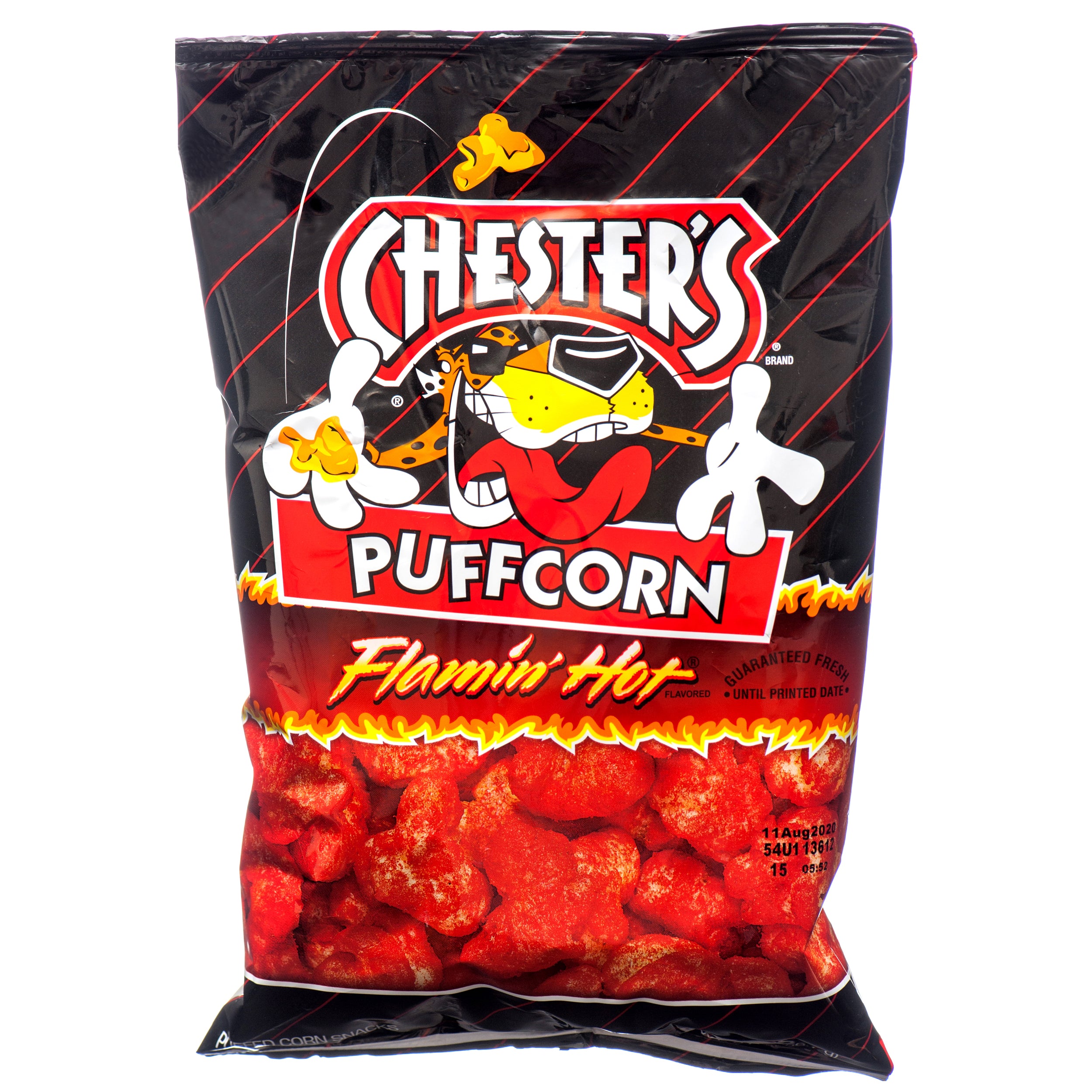 Chester's Puffcorn Flamin Hot Snack, 2oz (20 Pack)