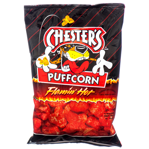 Chester’s Puffcorn Flamin’ Hot Snack, 2 oz (20 Pack)
