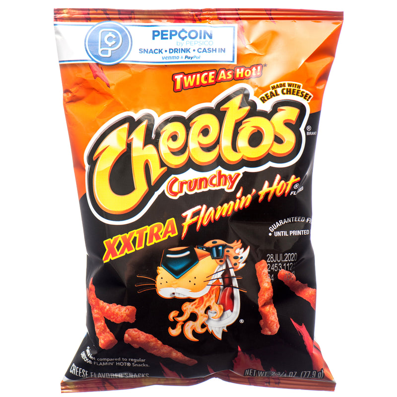 Cheetos Crunchy Xxtra Flamin’ Hot Snack, 2.75 oz (32 Pack)