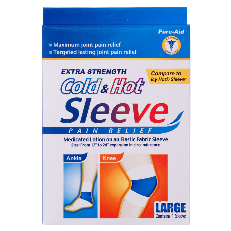Pure-Aid Pain Relief Cold&Hot Sleeve 1Ct (24 Pack)