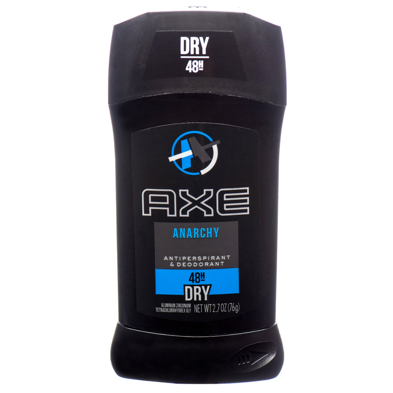 Axe Antiperspirant Stick Anarchy For Him 2.7 Oz (12 Pack)