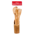 Table King Utensil Set 4Pc 12" Bamboo (24 Pack)