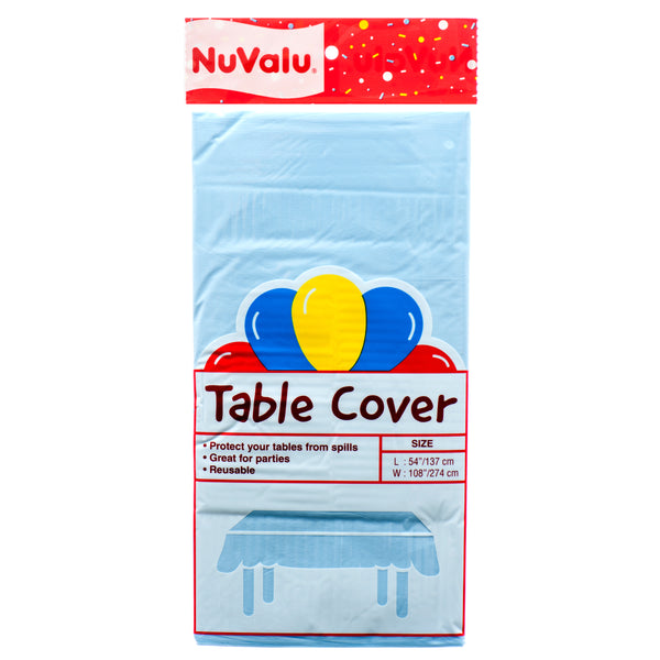 Nuvalu Table Cover L. Blue Peva 0.03Mm / 54 X 108" (24 Pack)