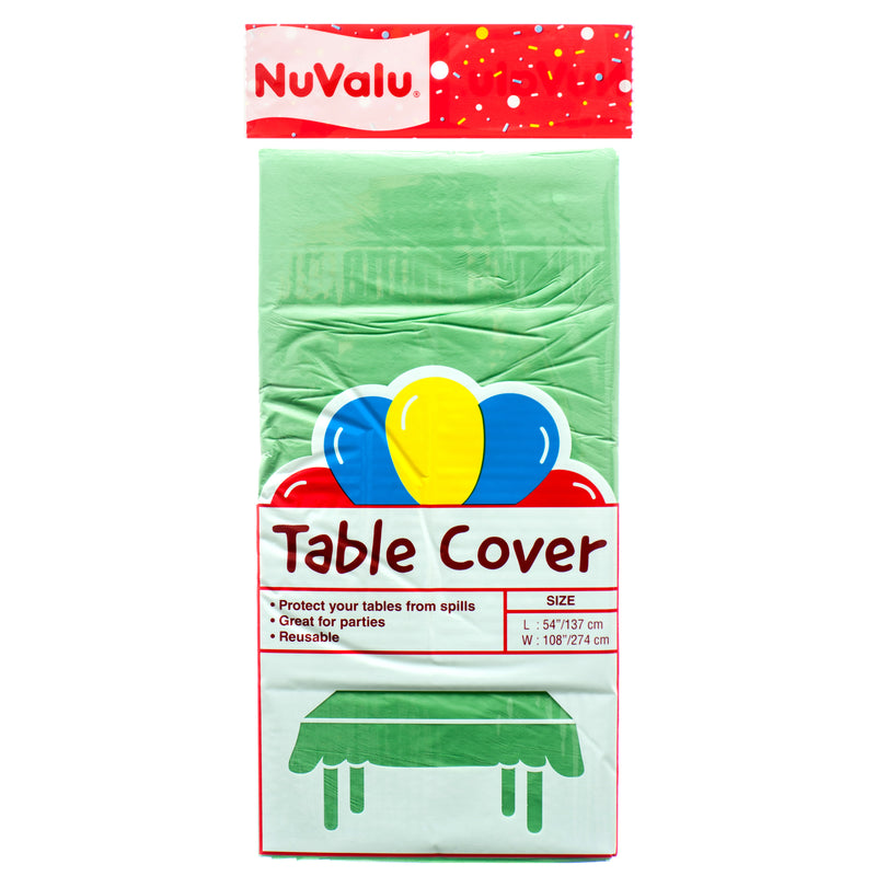 Nuvalu Table Cover Green Peva 0.03Mm / 54 X 108" (24 Pack)