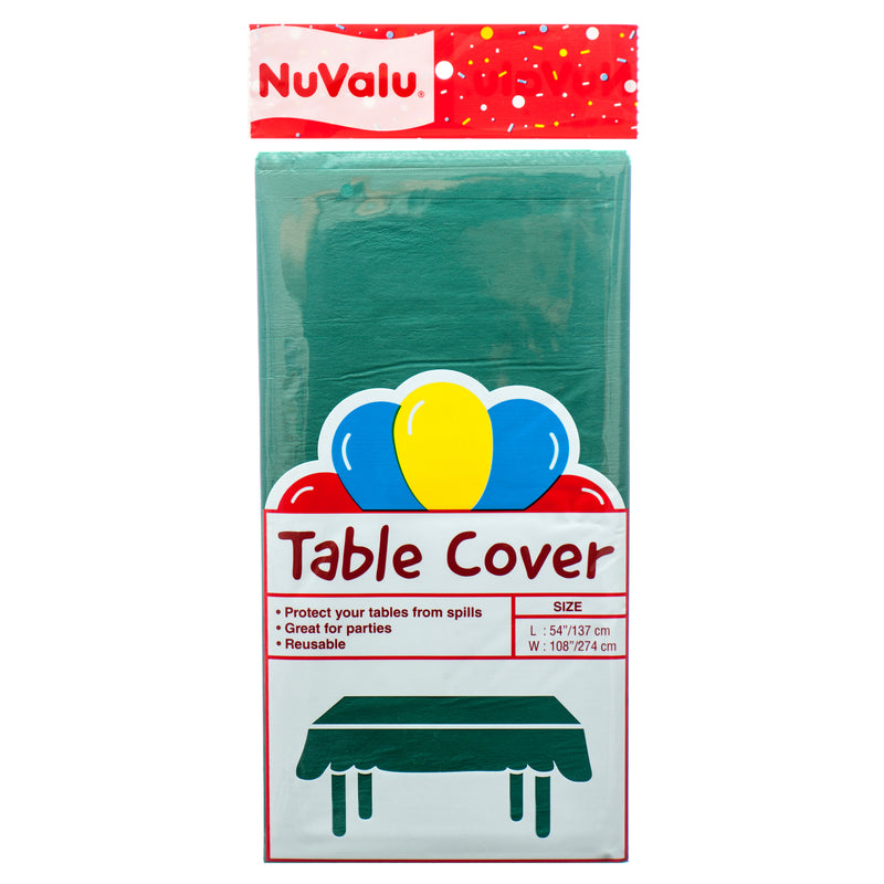 Nuvalu Table Cover Green Peva 0.03Mm / 54 X 108" (24 Pack)