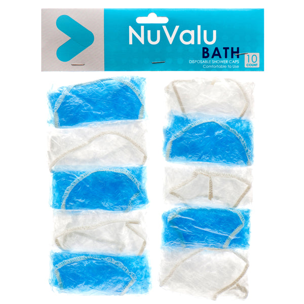 Nuvalu Shower Caps 10Pcs Disposable (24 Pack)