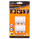 Kingman Adhesive Hook 6Pc Med (24 Pack)
