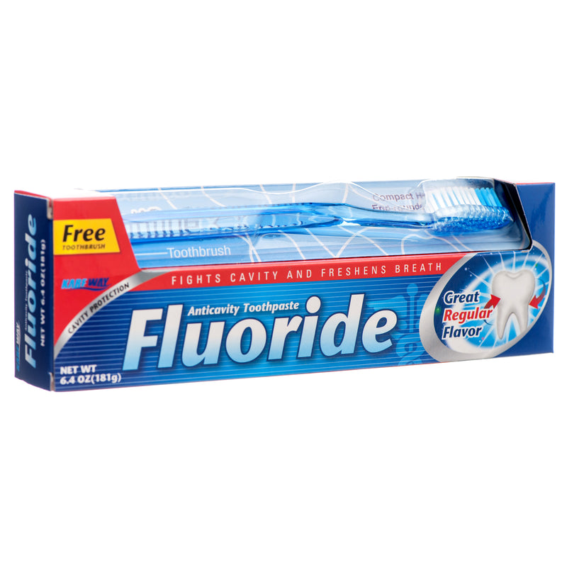 Toothpaste W/Brush Fluoride Regular (48 Pack)