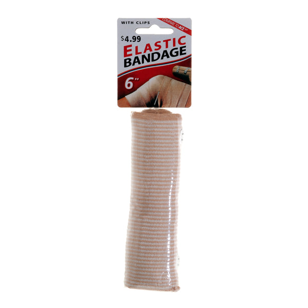 Elastic Bandage 6" With Clips (36 Pack)