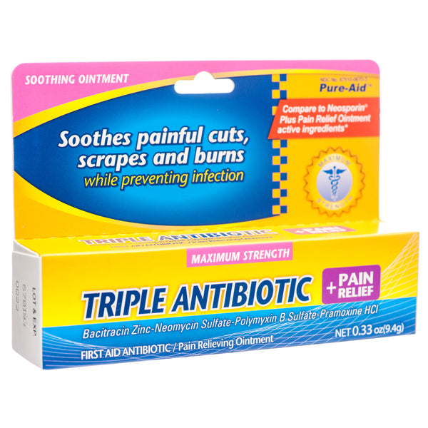 Triple Antibiotic+Pain Relief #Pure Aid (24 Pack)