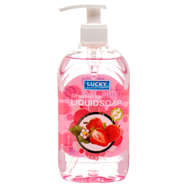 Lucky Hand Soap, Strawberries, 14 oz (12 Pack)