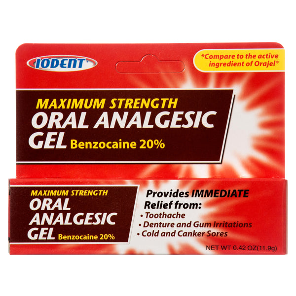 Oral Analgesic Gel 0.42Z #Iodent (24 Pack)