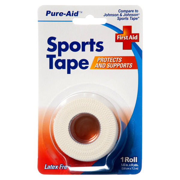 Pure-Aid Sports Tape 1.5In X 8Yrds (24 Pack)