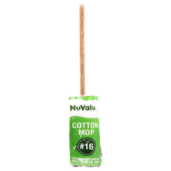 NuValu Cotton Mop w/ Handle (12 Pack)