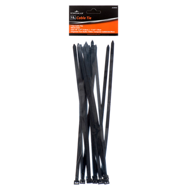 Kingman Cable Tie, 15 Count (24 Pack)