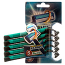 Razor 5Pc W/Lubricating Strip (24 Pack)
