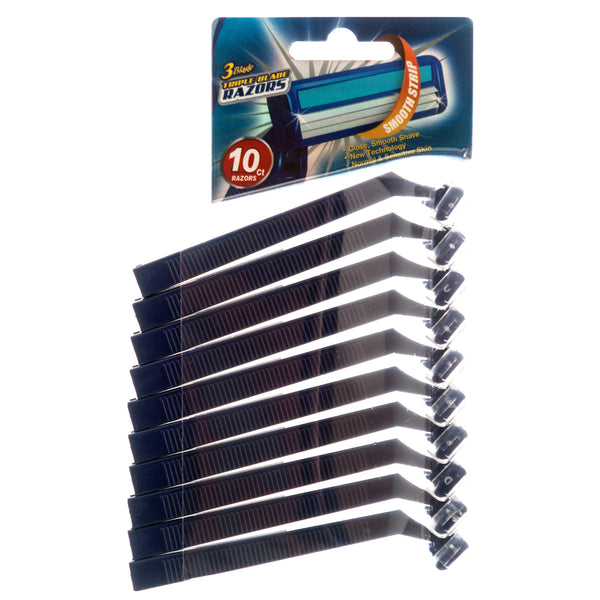 Razor 10Pc Without Lubricating Strip (24 Pack)