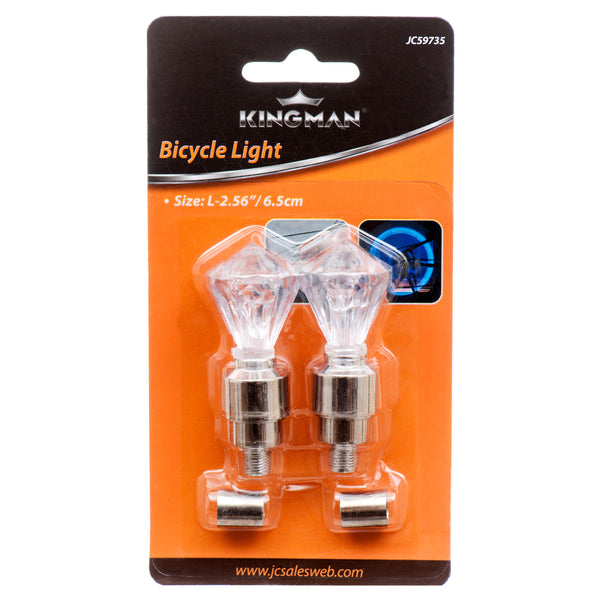 Kingman Bicycle Light 2Pc W/Asst Designs (24 Pack)