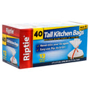 Riptie Trash Bag Tall Kitchen 13Gal 40Ct