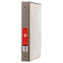 1" Binder w/ View, Gray (12 Pack)