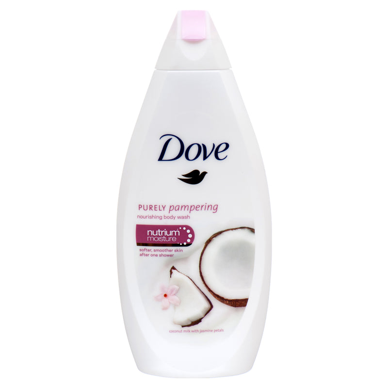 Dove Body Wash, Coconut Milk w/ Jasmine Petals, 16.9 oz (12 Pack)