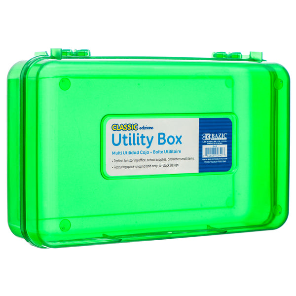 Multipurpose Plastic Utility Box, Assorted Colors (24 Pack)
