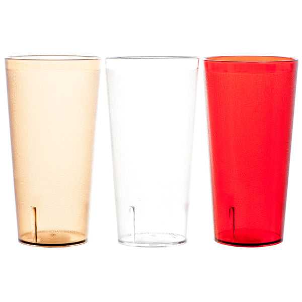 Large Plastic Cup, Assorted Colors (24 Pack)