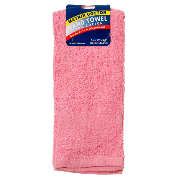 Hand Towel 15X25" 6 Asst Clr #Tm-02 (12 Pack)