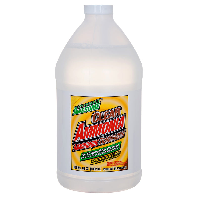 LA’s Totally Awesome Clear Ammonia, 64 oz (6 Pack)