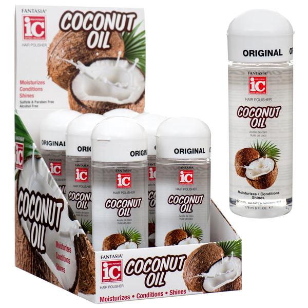 Coconut Oil Hair Polisher, 6 oz (6 Pack)