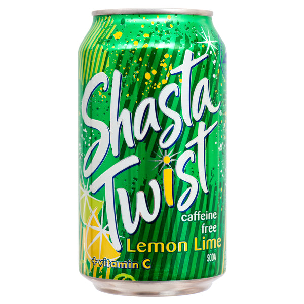 Shasta Lemon Twist Soda, 12 oz (24 Pack)