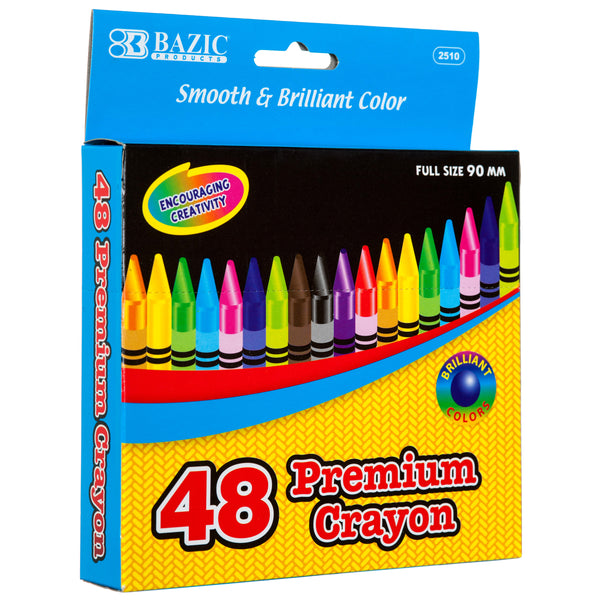 48-Piece Premium Crayon Set (24 Pack)