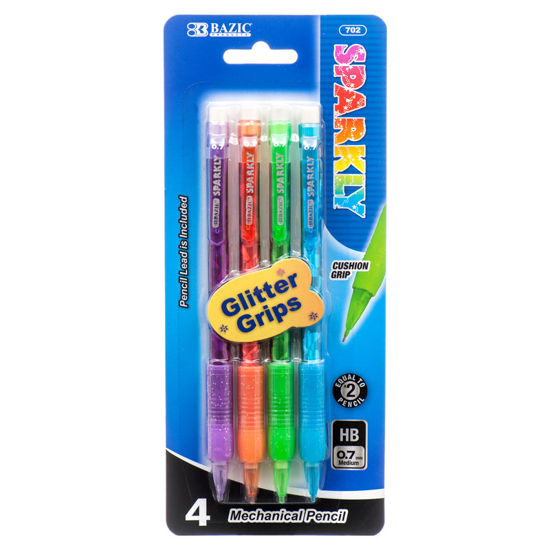 Sparkly Mechanical Pencils, 4 Count (24 Pack)