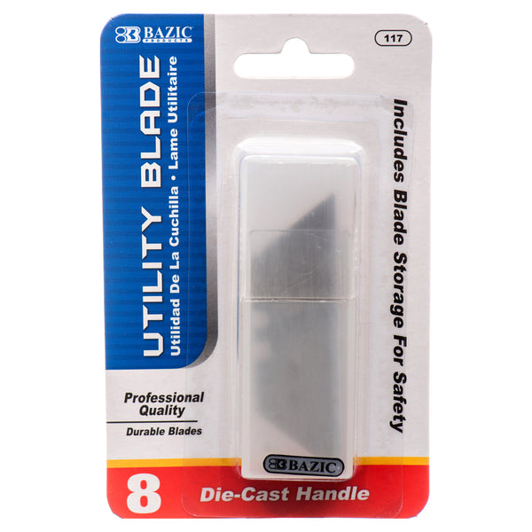 Replacement Die-Cast Utility Blades, 8 Count (24 Pack)