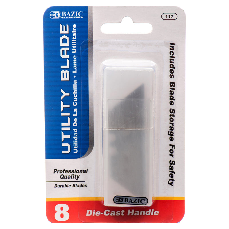Replacement Die-Cast Utility Blades, 8 Count (24 Pack)