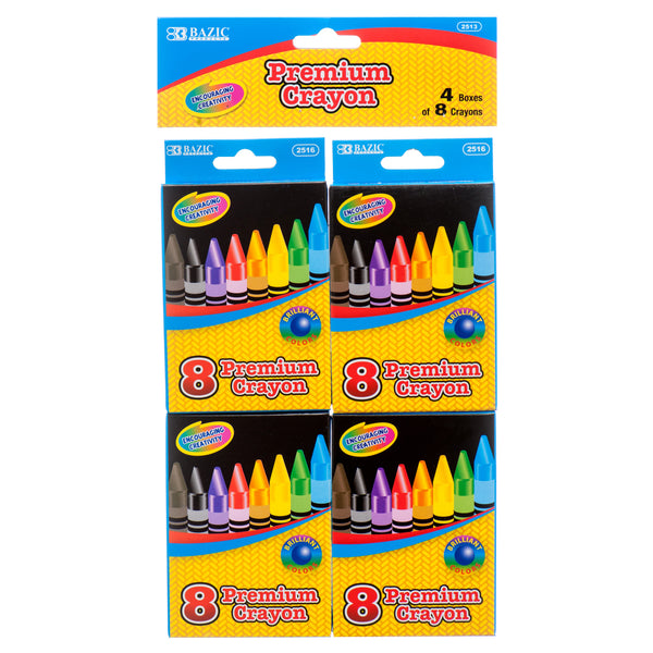 Premium Crayons, 4 Count (24 Pack)