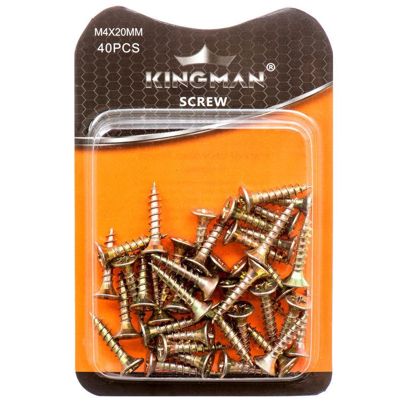 Kingman Screw 20 Mm 40 Pc (12 Pack)