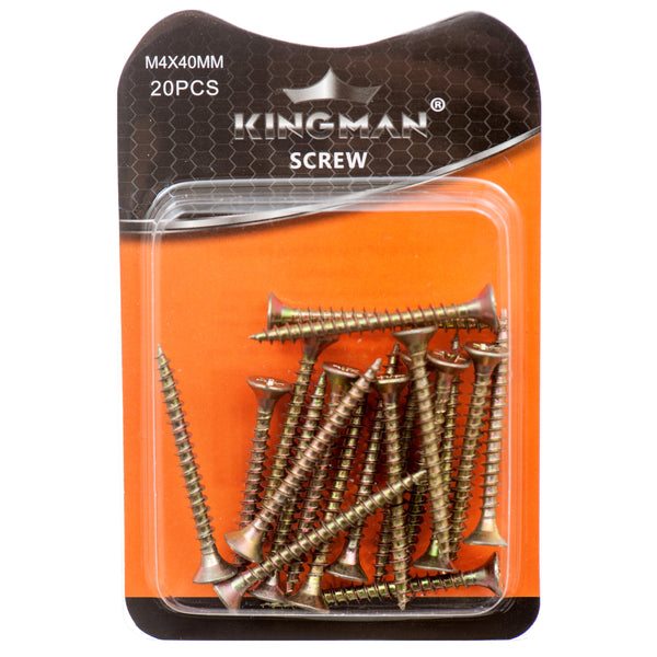 Kingman Screw 40 Mm 20 Pc (12 Pack)