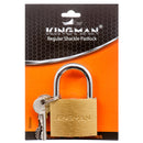 Kingman Brass Padlock 50Mm W/ Iron Core (12 Pack)
