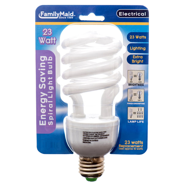 Energy Saver Twist Light Bulb, 23W (24 Pack)