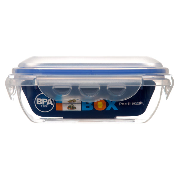 Plastic Container Sq 650Ml Airtight Clear #72022 (48 Pack)