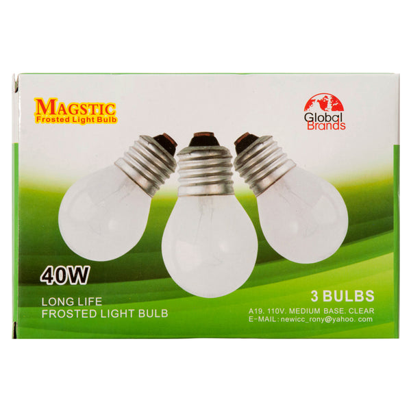 Light Bulb 3Pk 40W #Gb08094 (40 Pack)