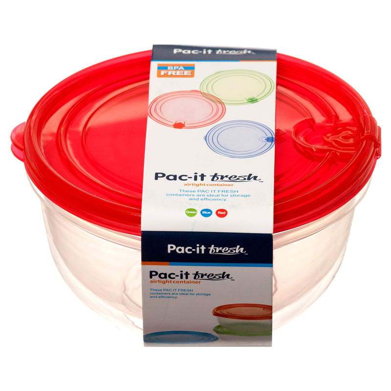 Plastic Container Rd 760Ml 2Pc Set 3 Asst Clr