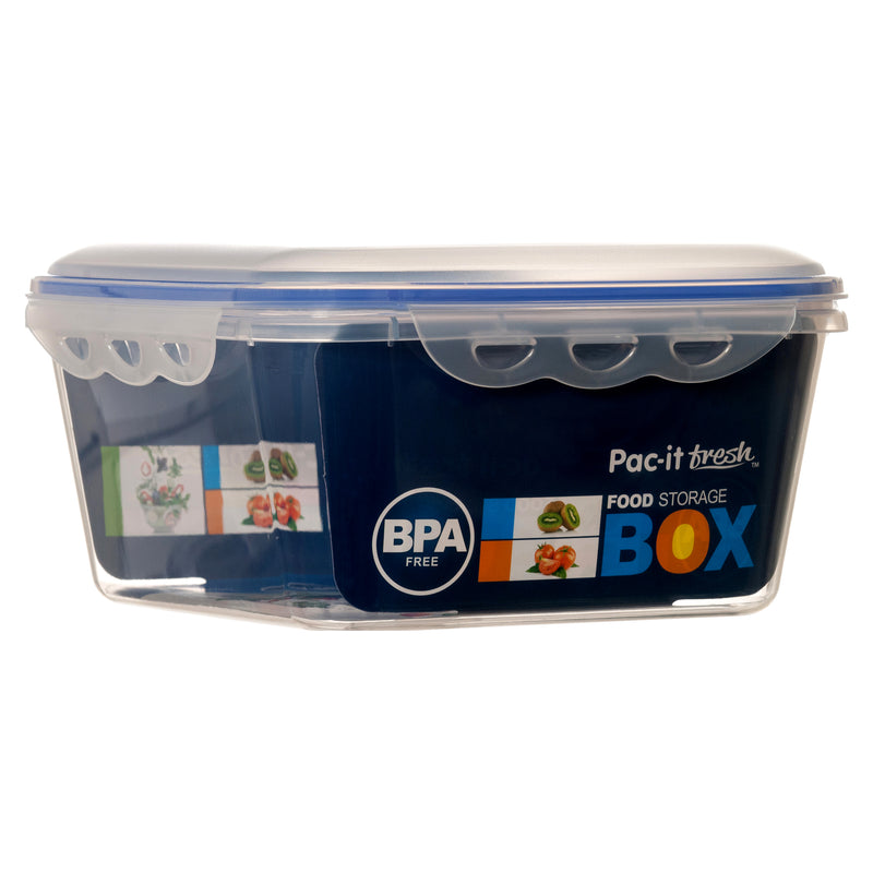 Plastic Container Sq 3.3 L Airtight Clear