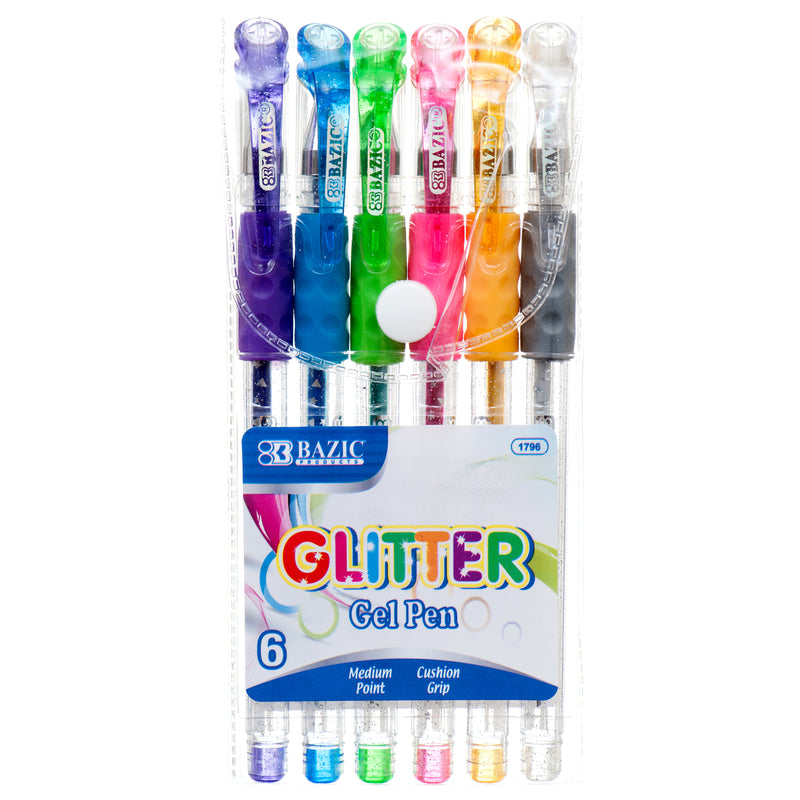 Glitter Gel Pens, 6 Count (24 Pack)