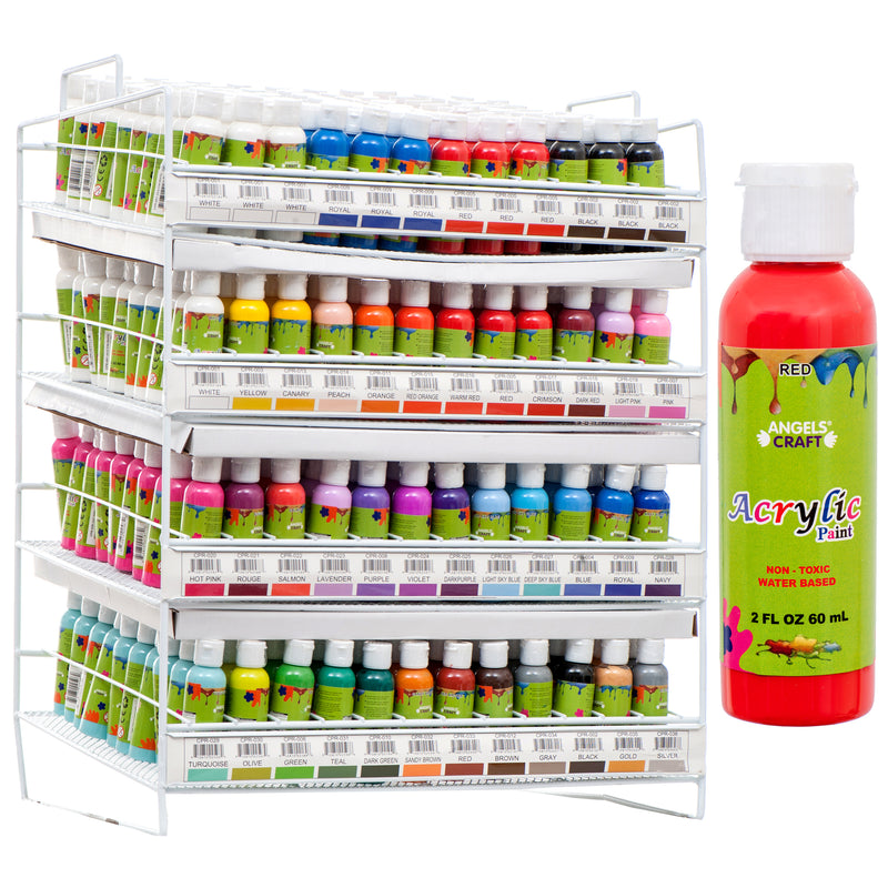 Acrylic Paint, Assorted Colors, 2 oz (480 Pack)