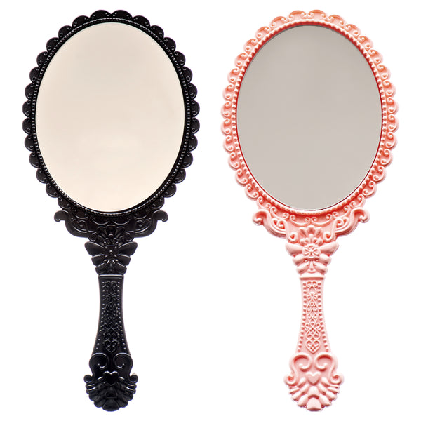 Small Mirror w/ Handle, 2.4" x 5" (12 Pack)