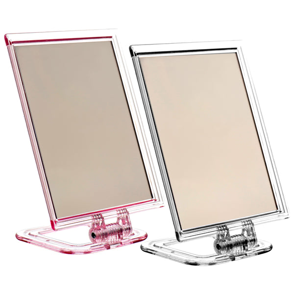 Small Mirror w/ Square Stand, 3.9" x 5" (12 Pack)