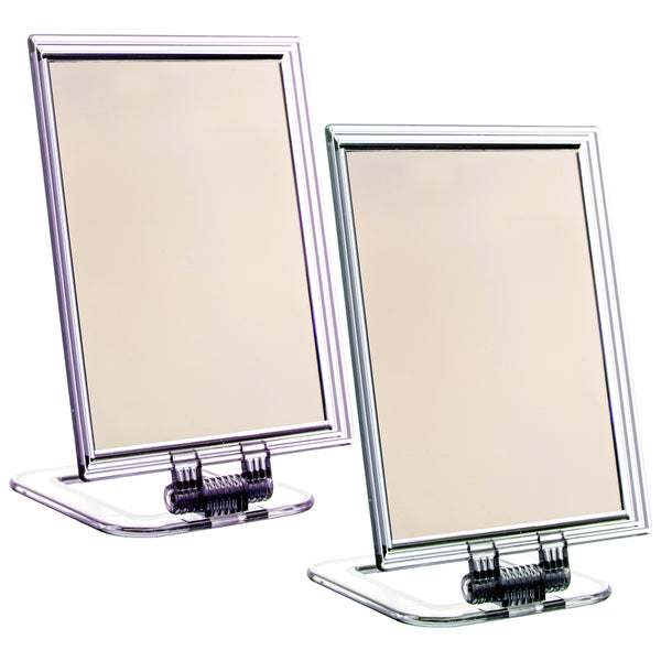 Medium Square Mirror w/ Stand, Assorted Colors, 5.11" x 6.6" (12 Pack)